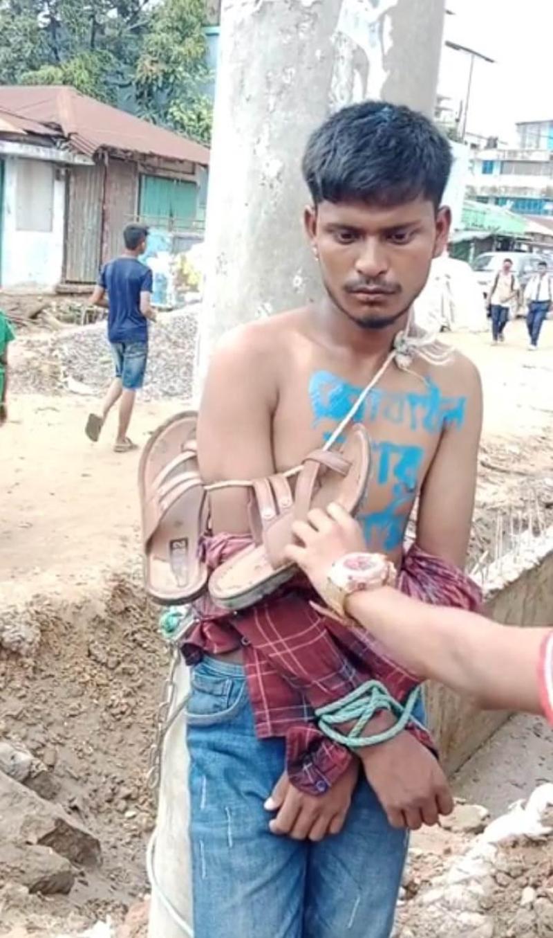 জুতার মালা পরিয়ে মারধরের ভিডিও ফেসবুকে ভাইরাল