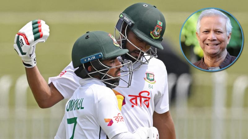 বাংলাদেশের জয়ের পর শান্তকে ড. ইউনূসের ফোন