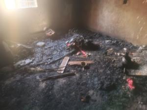 ধলঘাটায় বসতবাড়িতে অগ্নি সংযোগ ও লুট পাটের অভিযোগ থানায় এজাহার