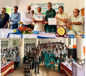 বিশিষ্ট শিক্ষাবিদ এম এম সিরাজুল ইসলাম ও পরিবেশ প্রেমি এম এ মনজুরকে ‘সবুজ সাথী সম্মাননা ২০২৫’ পুরস্কার